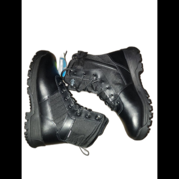 Men\'s Black Tactical Lace-Up Boot - Durable Work & Field Footwear Size 11 Soft